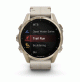 fēnix® 8 – 43 mm, AMOLED - Sapphire, Soft Gold with Limestone Leather Band - 010-02903-40 - Garmin